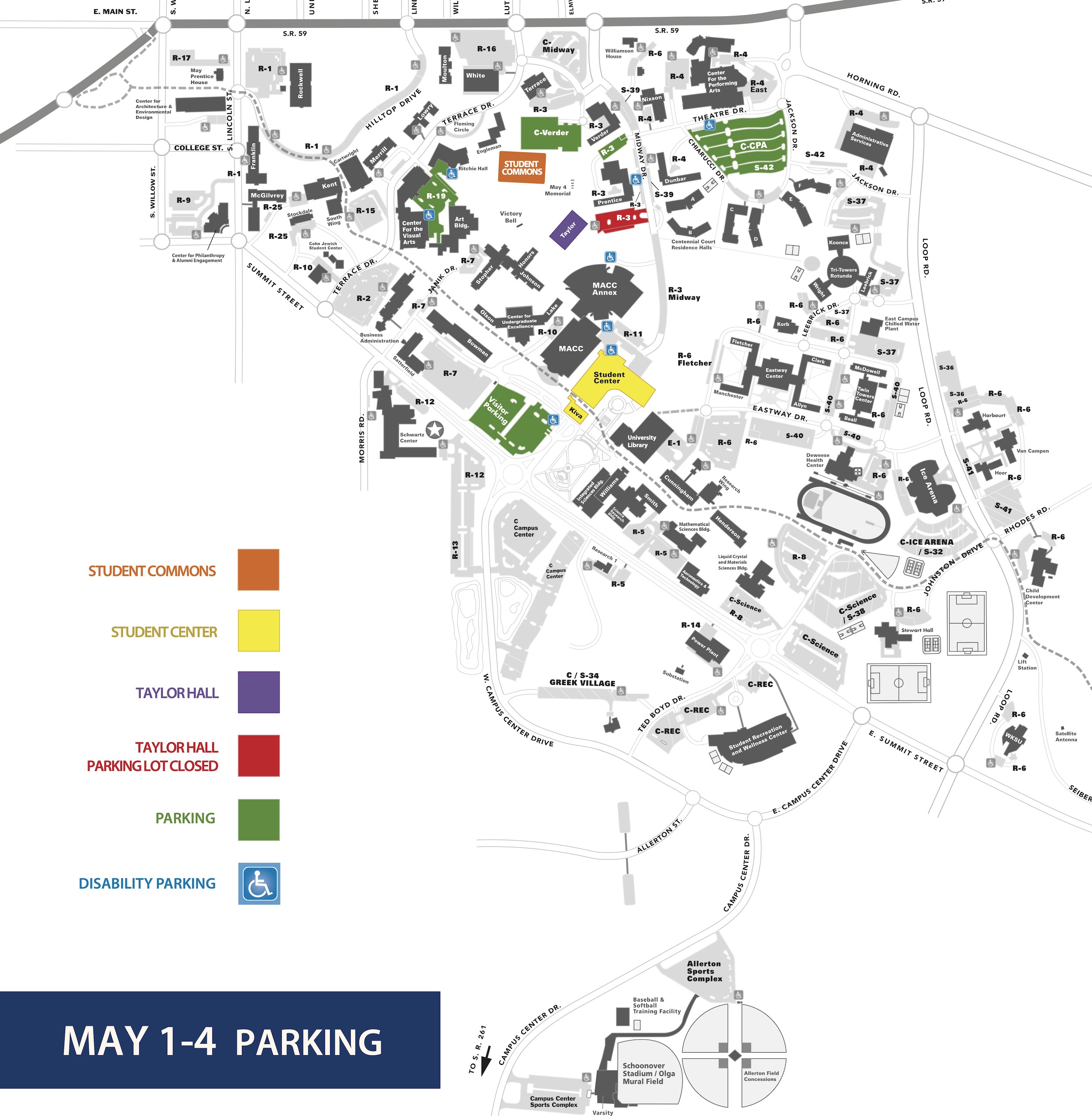 May 4 Parking Kent State University